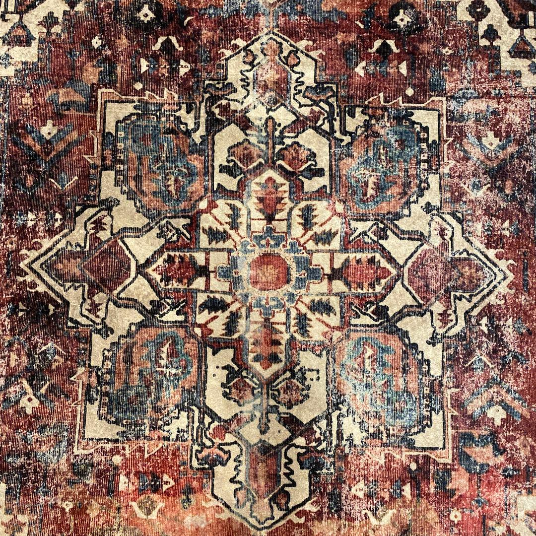 トルコのカーペット 120*180 オーバーダイ ヴィンテージデザインラグ