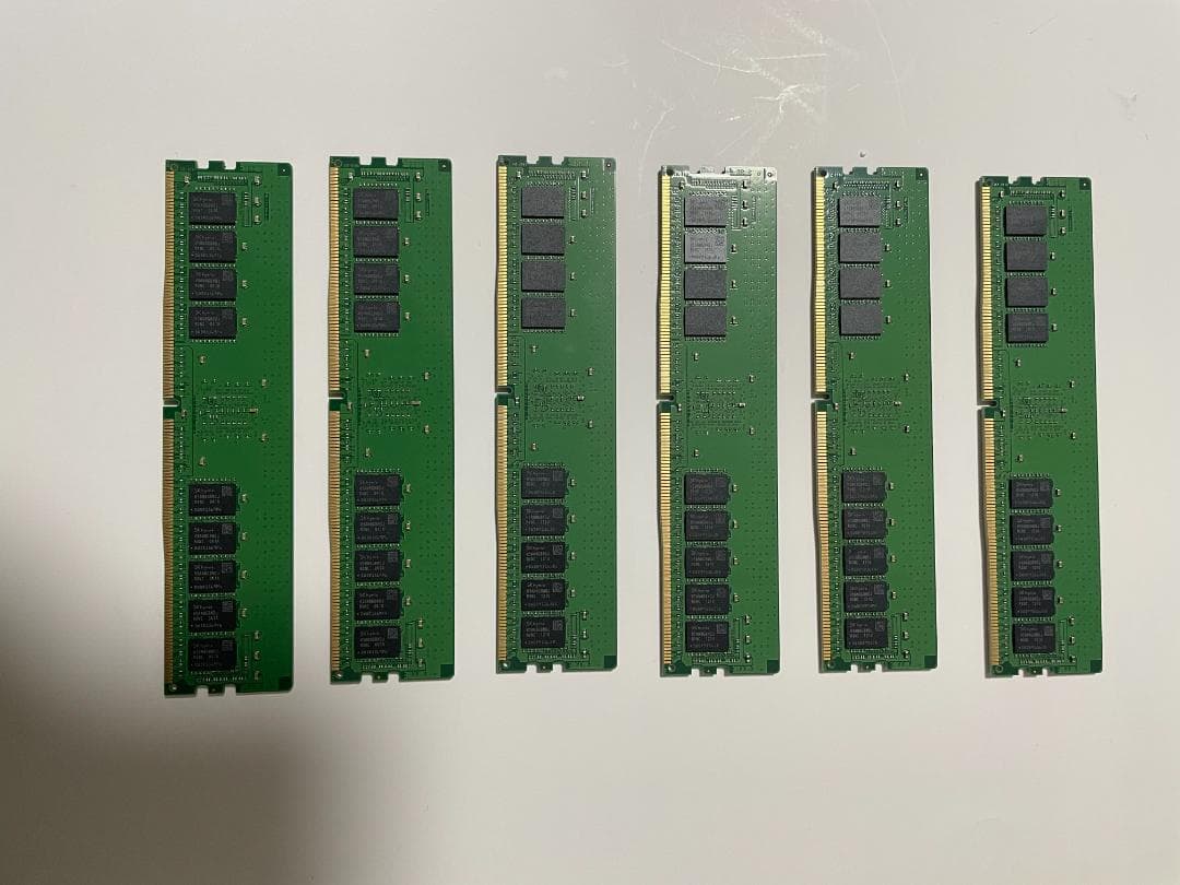 96GB Hynix 16GB ECC6枚 PC4-3200AA-RE2-12
