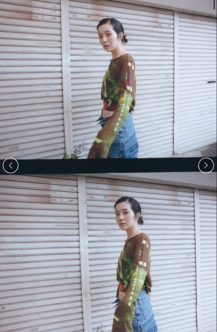 【完売品】pamm「たしかにそこにあった夜」のガーゼトップス(電灯を追いかけて)