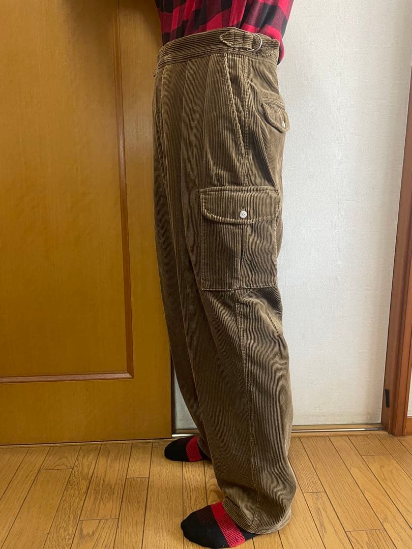 90s polo ralph lauren コーデュロイ.カーゴパンツ　USA製