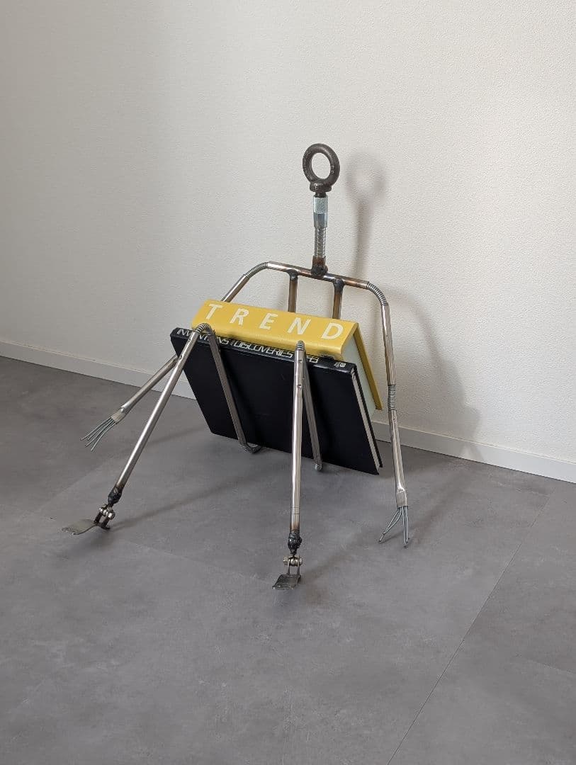 USED/インダストリアル 金属製骨格 オブジェ アート メタルスカルプチャー