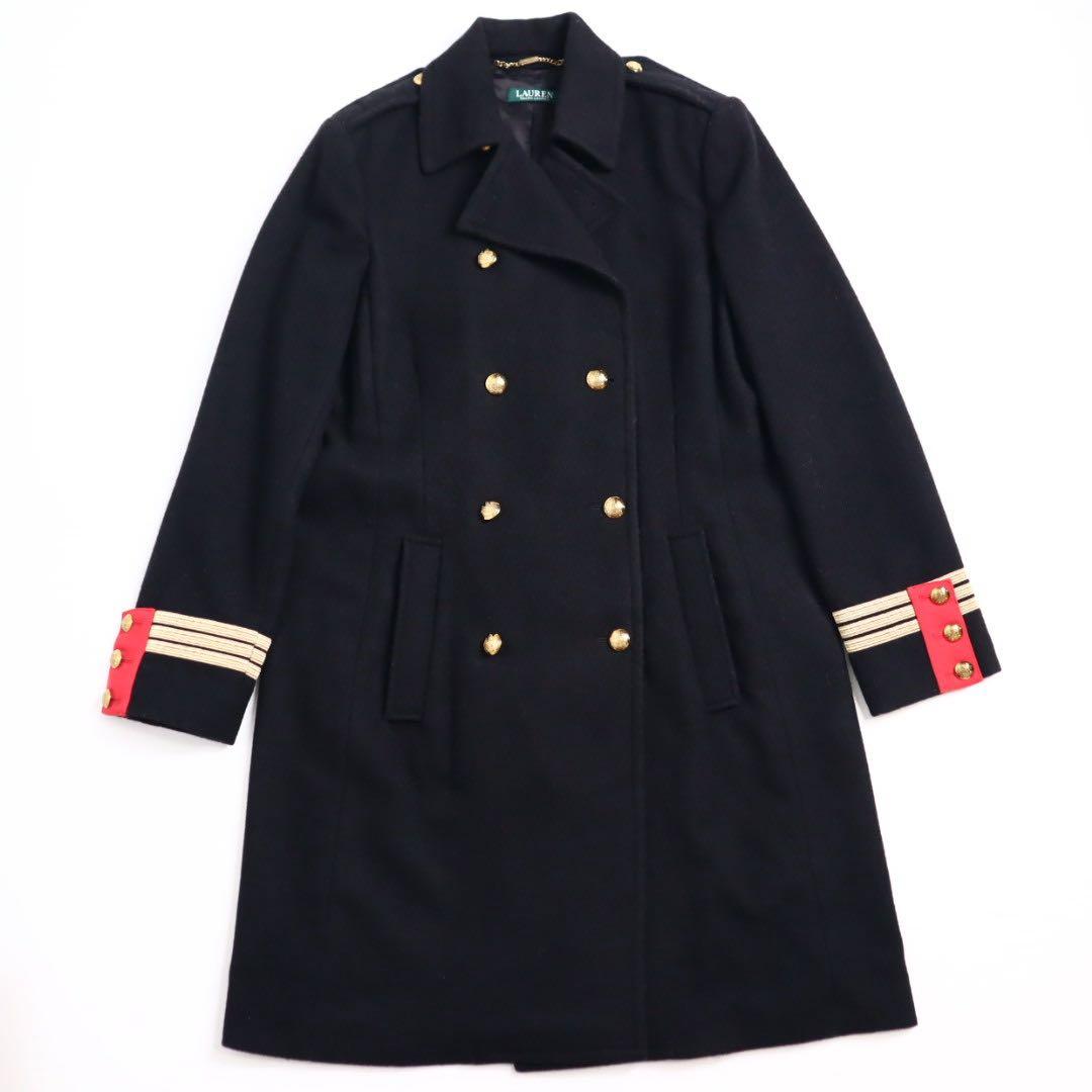 Ralph Lauren 希少 美品 金ボタン オフィサー ナポレオンコート