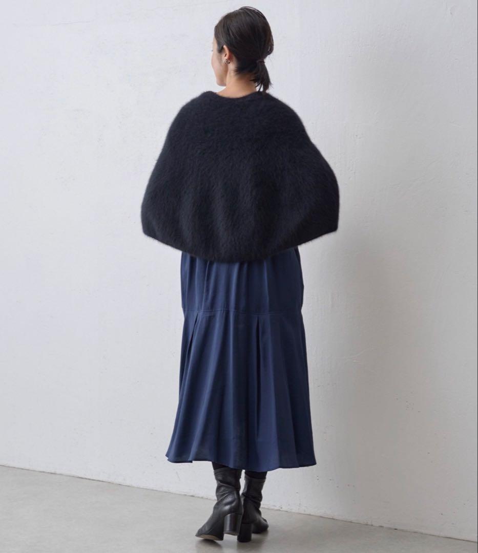 【24SS】BEARDSLEY✴︎カラーレスシャツワンピース　ネイビー　サイズ0