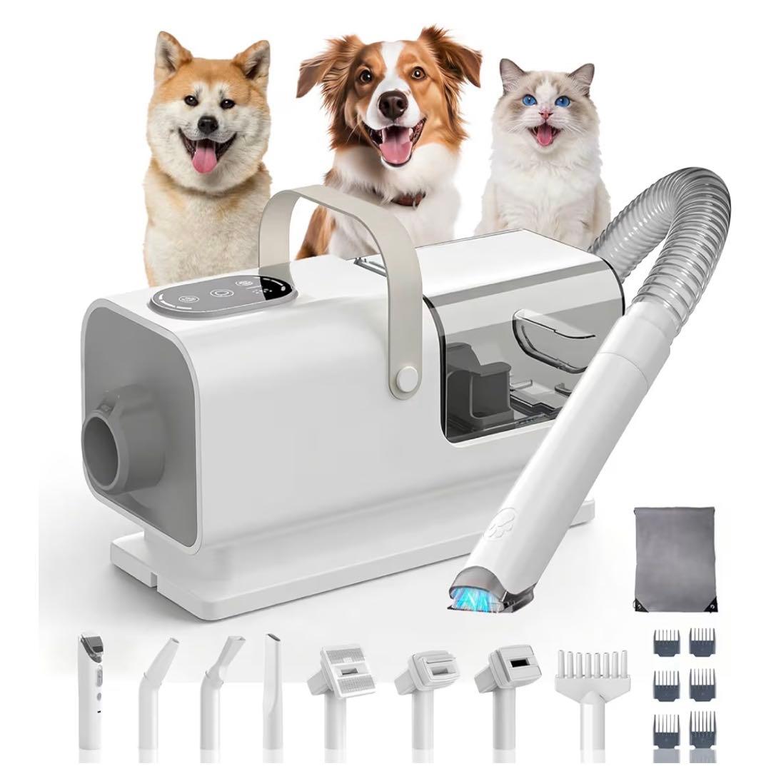 2025最新登場犬用バリカン グルーミング　トリミング　掃除機ドライヤー