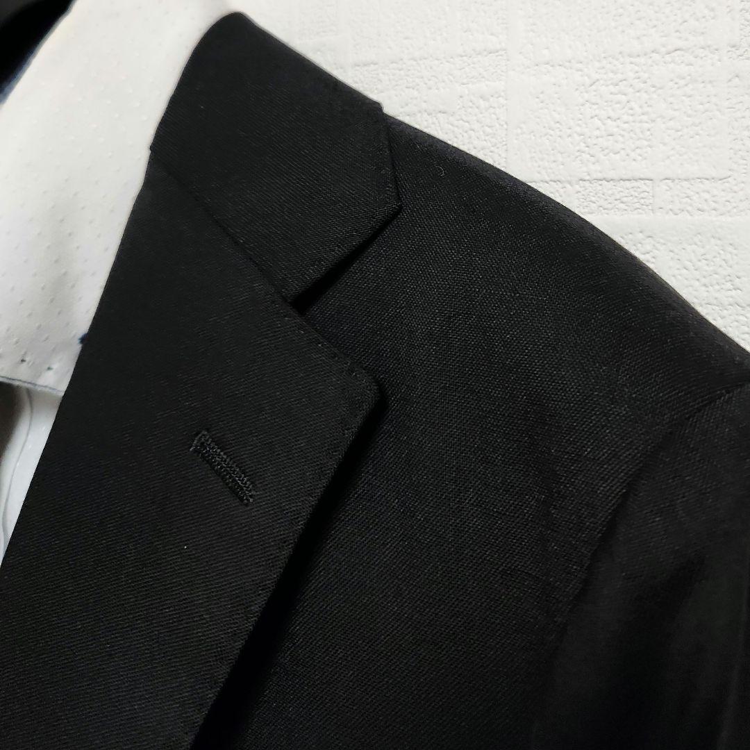シップス　カノニコ　メンズ　スーツ　ブラック　無地　美品