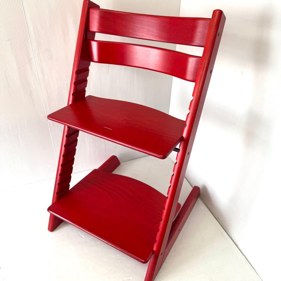 【極美品】STOKKE トリップトラップ レッド 赤 シリアルナンバー 0
