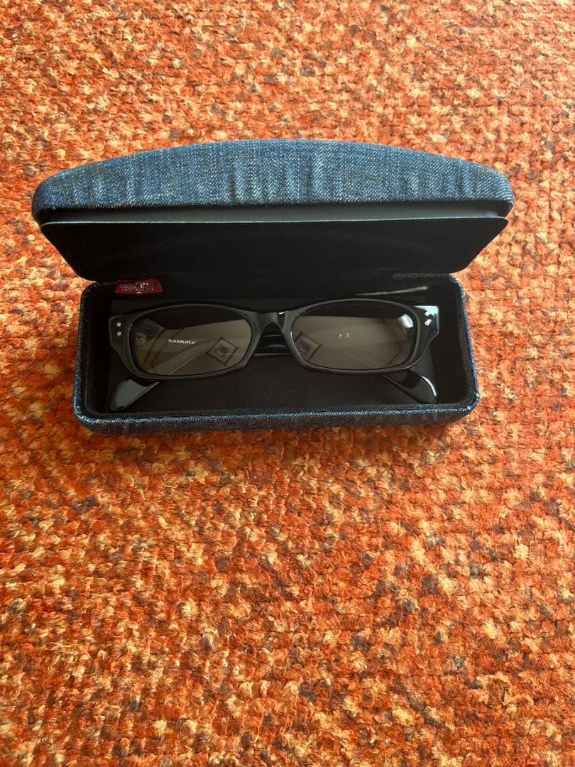SAMURAI JEANS ブラック サングラス　度無　ケース付
