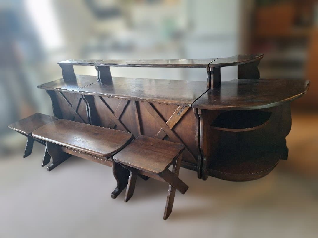 カリモク家具　ルスティック　キッチンカウンター　ダイニングテーブル