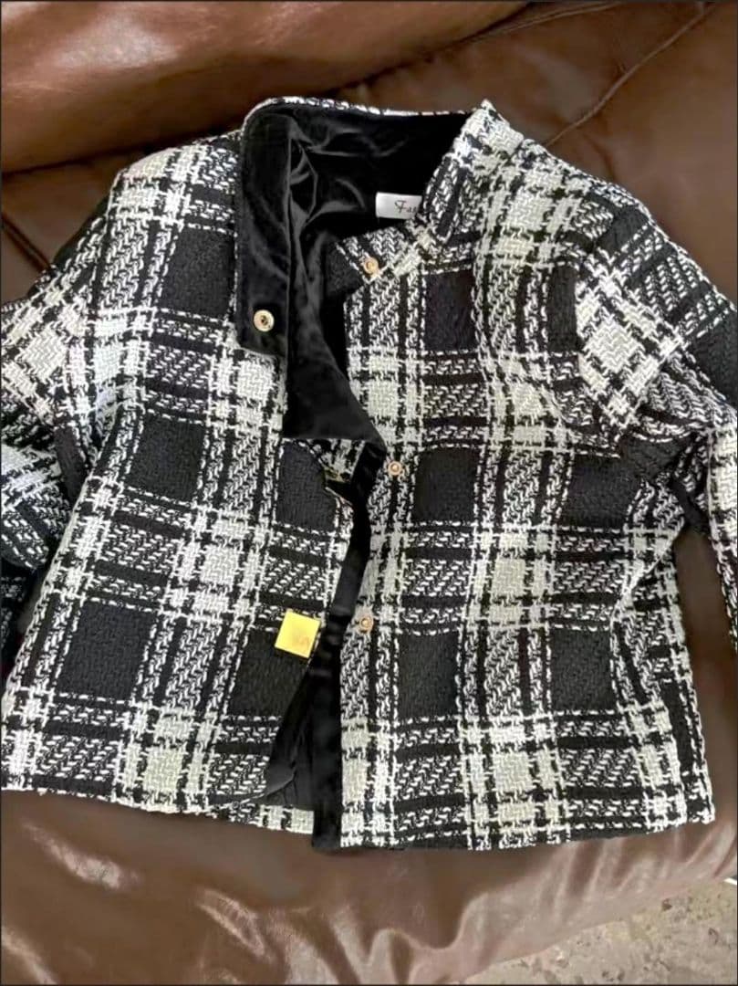 チェック柄 テーラードジャケット