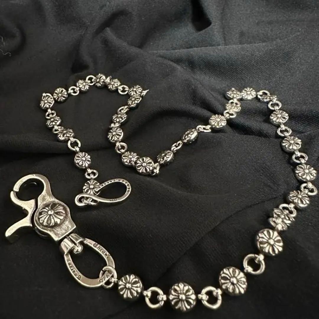 925刻印 クロスボール ウォレットチェーン 59cm