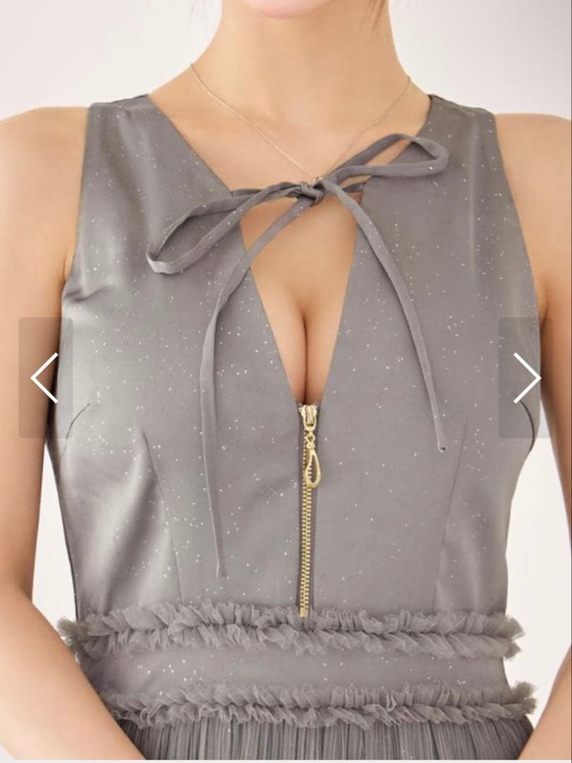 JEWELS/キャバドレス/シアーシフォンロングワンピース