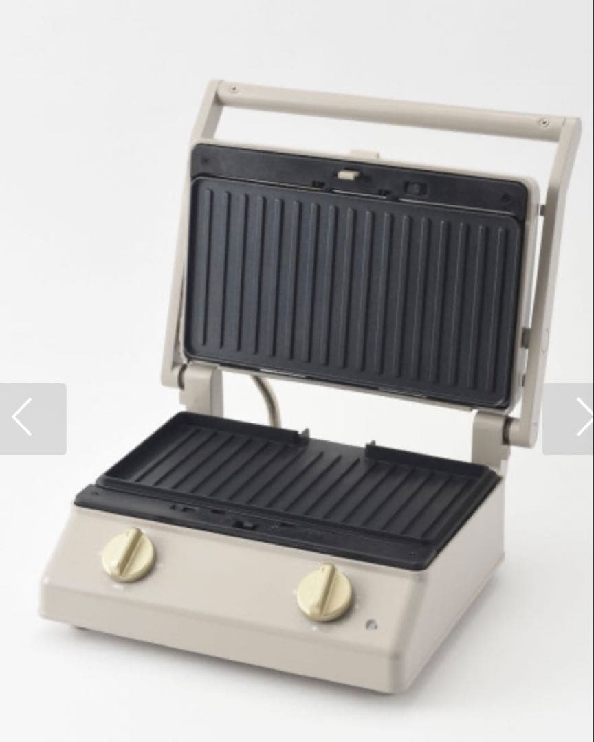 15日15時まで☪️新品　ブルーノ　グリルサンドメーカー　ダブル　グレージュ
