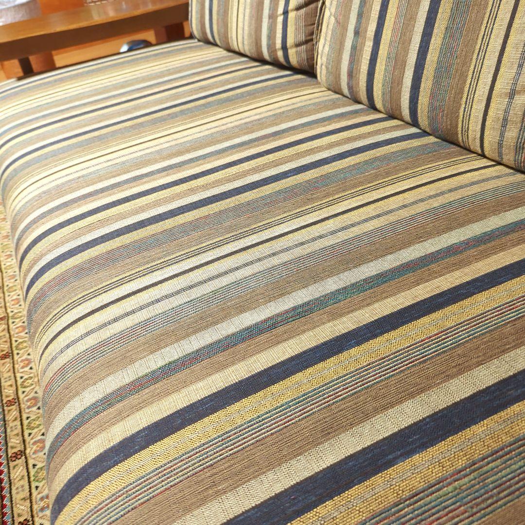 【8月末まで】天然木製フレームソファ 3人がけ