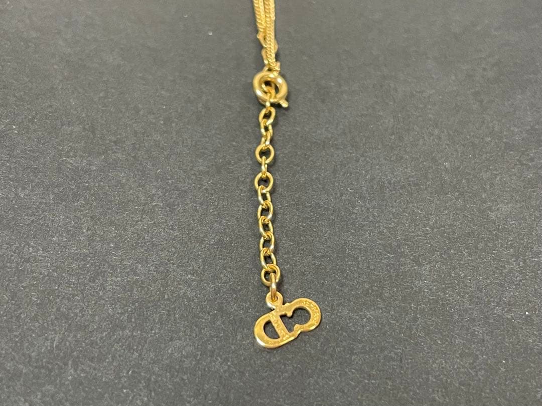 A88 クリスチャンディオール ネックレス CDロゴ ハート ゴールド