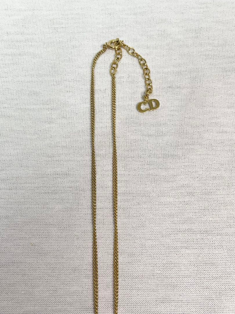 A88 クリスチャンディオール ネックレス CDロゴ ハート ゴールド