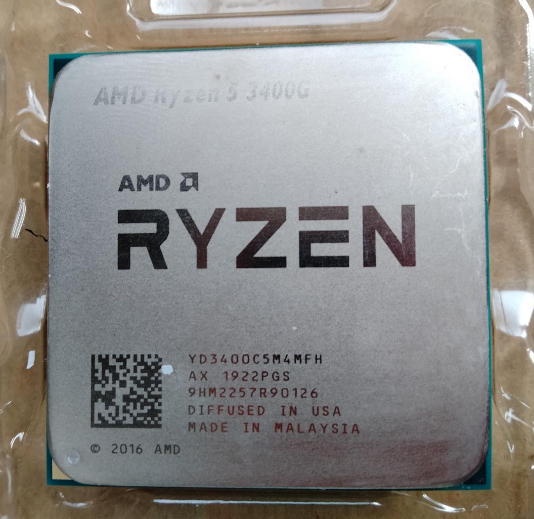 AMD Ryzen5 3400G 動作確認済　@AYK_22