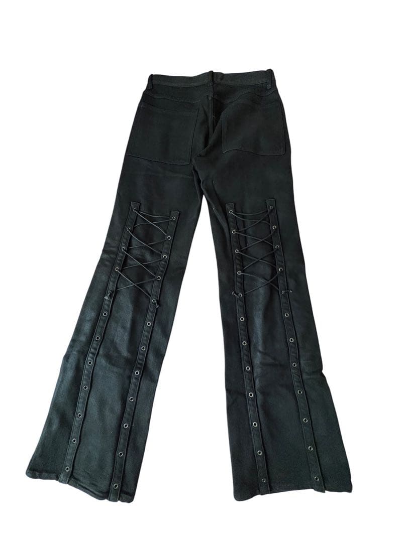 パンツ no mass prod 007GLM WAXED DENIM JEANS