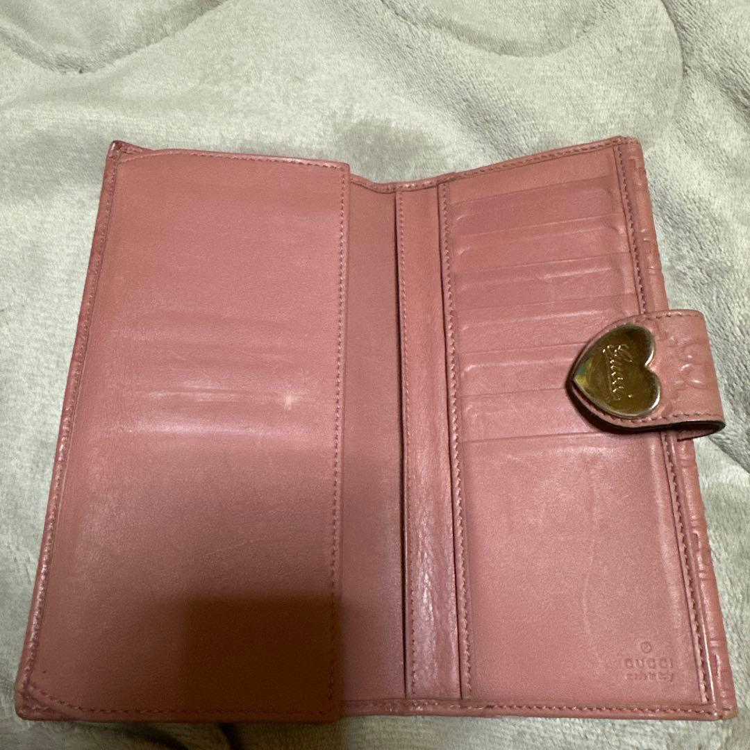 GUCCI長財布　ピンク