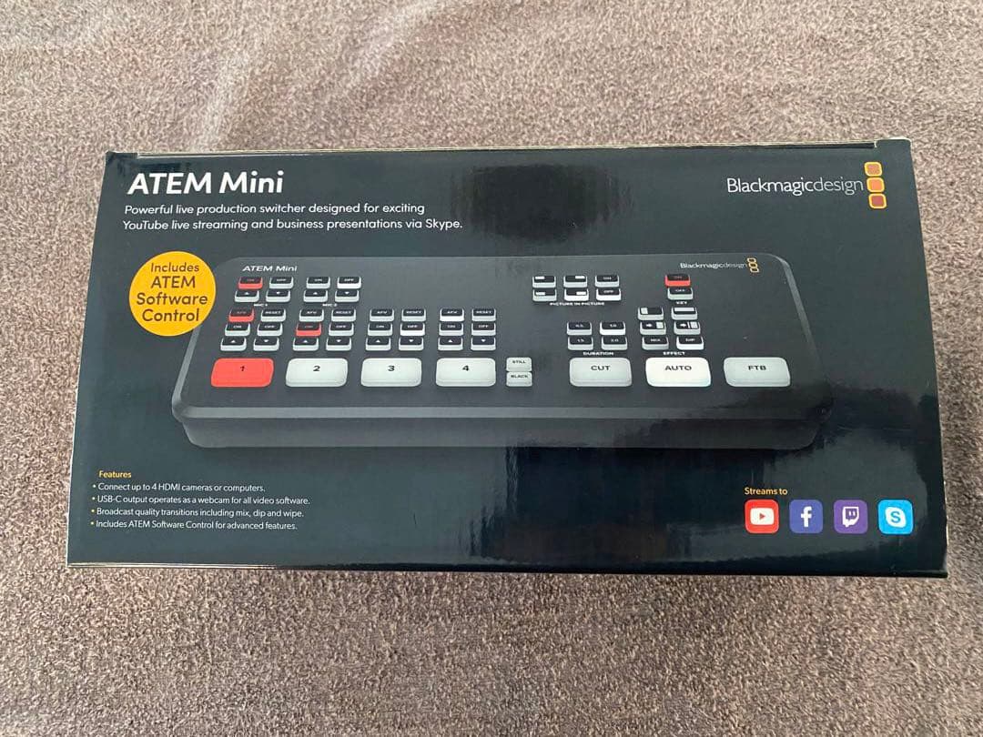 新品未使用　ビデオスイッチャー　ATEM Mini ブラックマジックデザイン