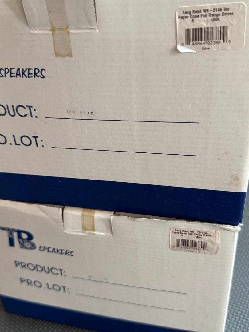 未使用 Tang Band W8-2145 20cmフルレンジユニット 8インチ