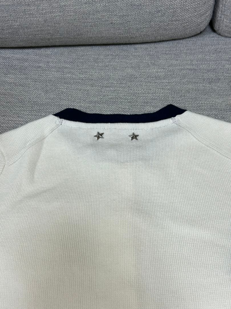 bibiy B. CLUB TIE CARDIGAN 白　ホワイト