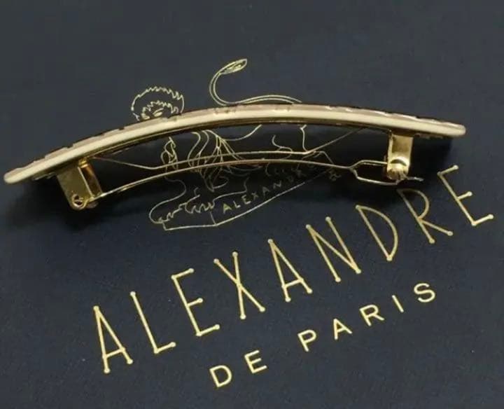 ALEXANDRE DE PARIS バレッタ　レオパード柄