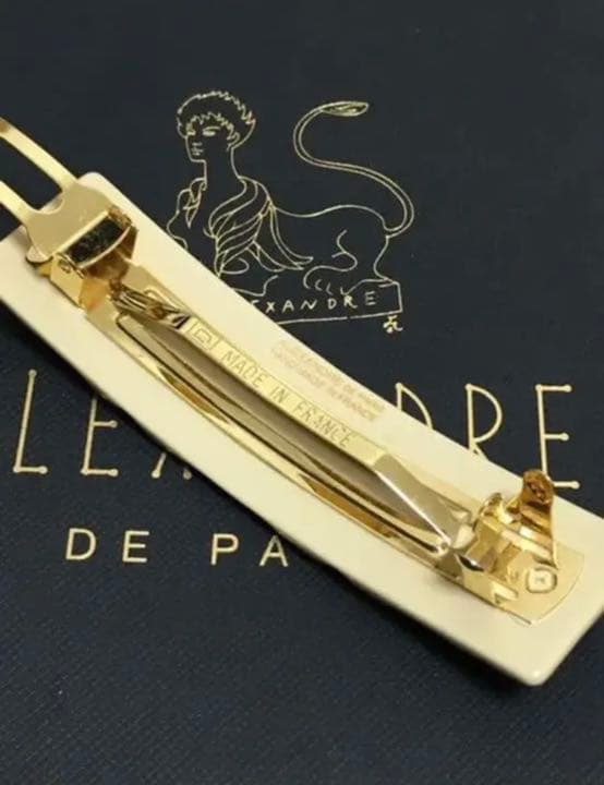 ALEXANDRE DE PARIS バレッタ　レオパード柄