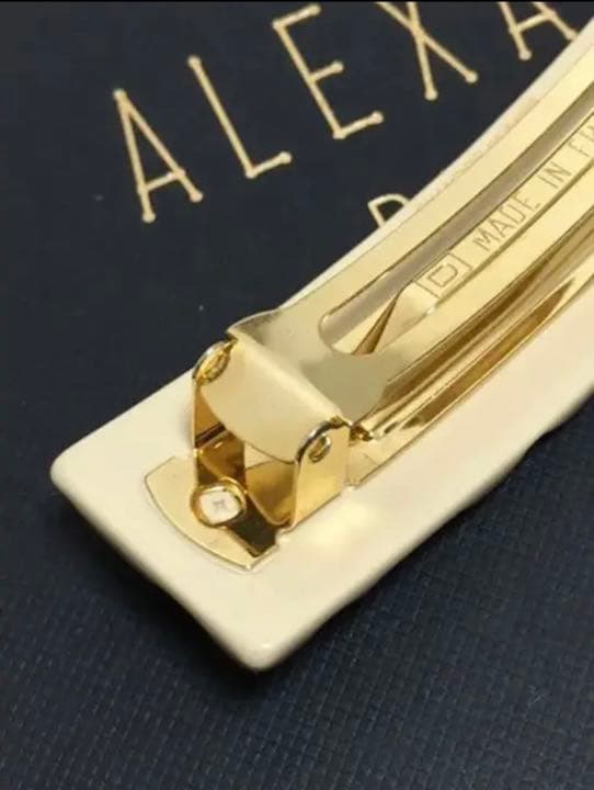 ALEXANDRE DE PARIS バレッタ　レオパード柄