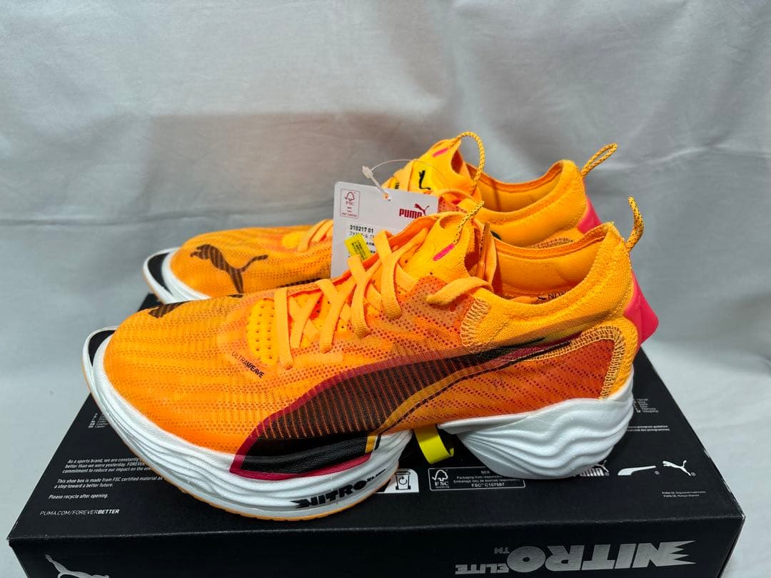 puma fast-r ニトロエリート 2 オレンジ 26 ニトロ　nitro
