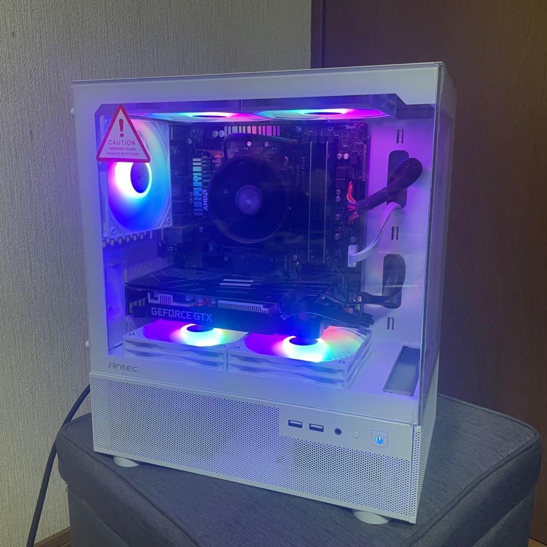 高性能白ゲーミングPC GTX1660Super(RTX3060並) SSD搭載