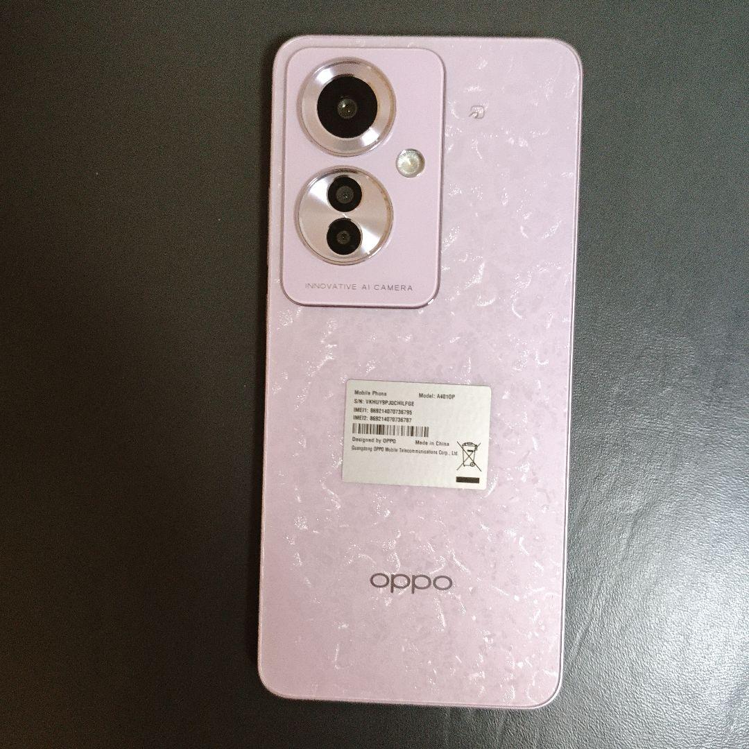 OPPO Reno11A コーラルパープル　Ymobile