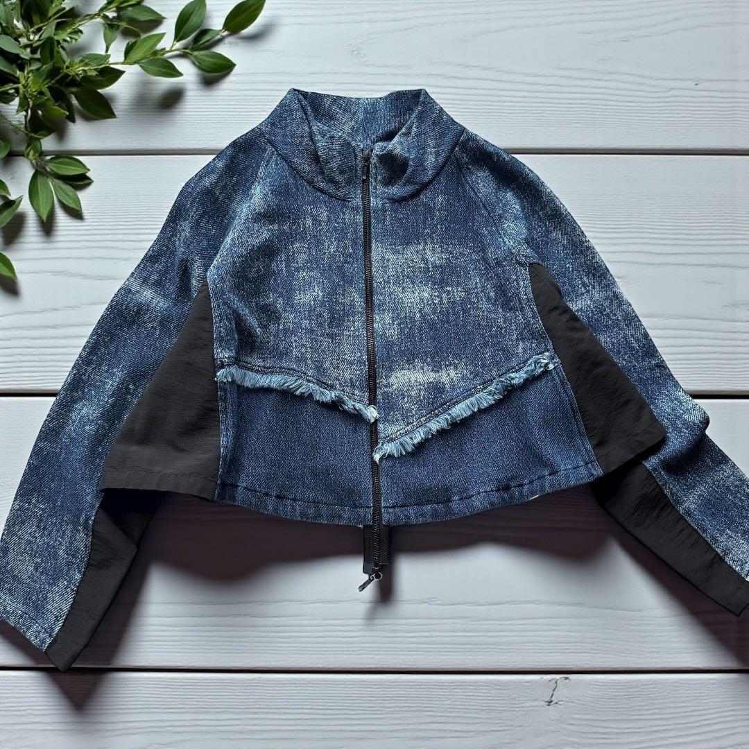 芽風 MEFU 2025年モデル デニム切替ジャケット 未使用 タグ付