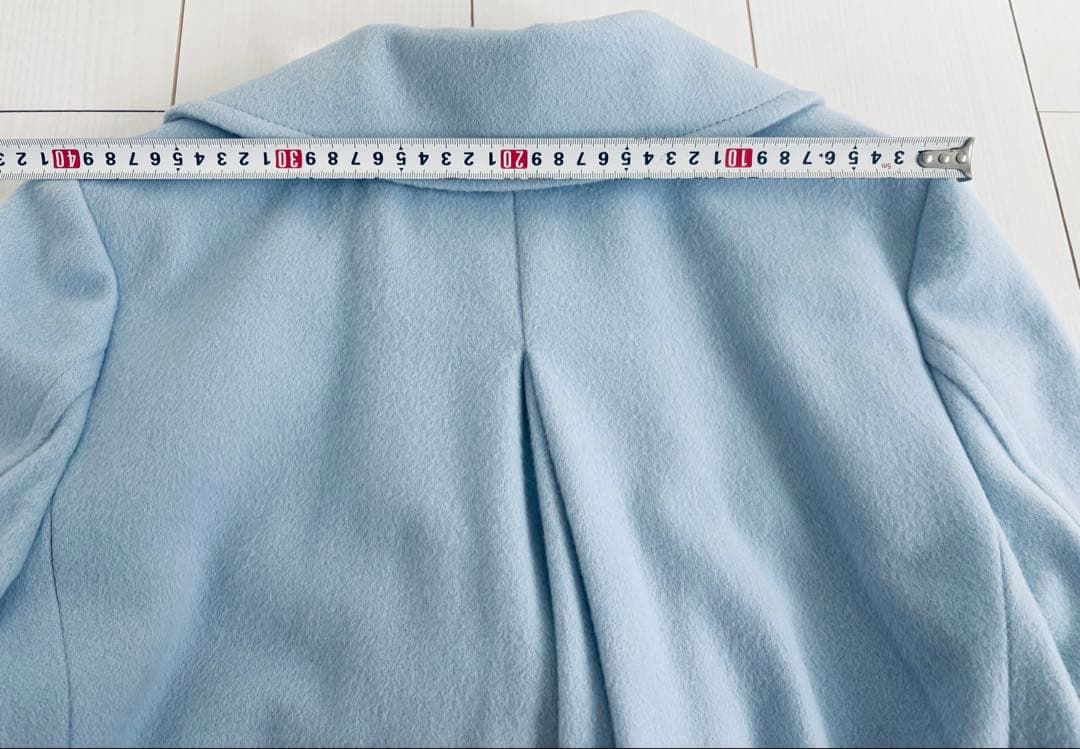 BLUE LABEL CRESTBRIDGE ライトブルー ウールコート36