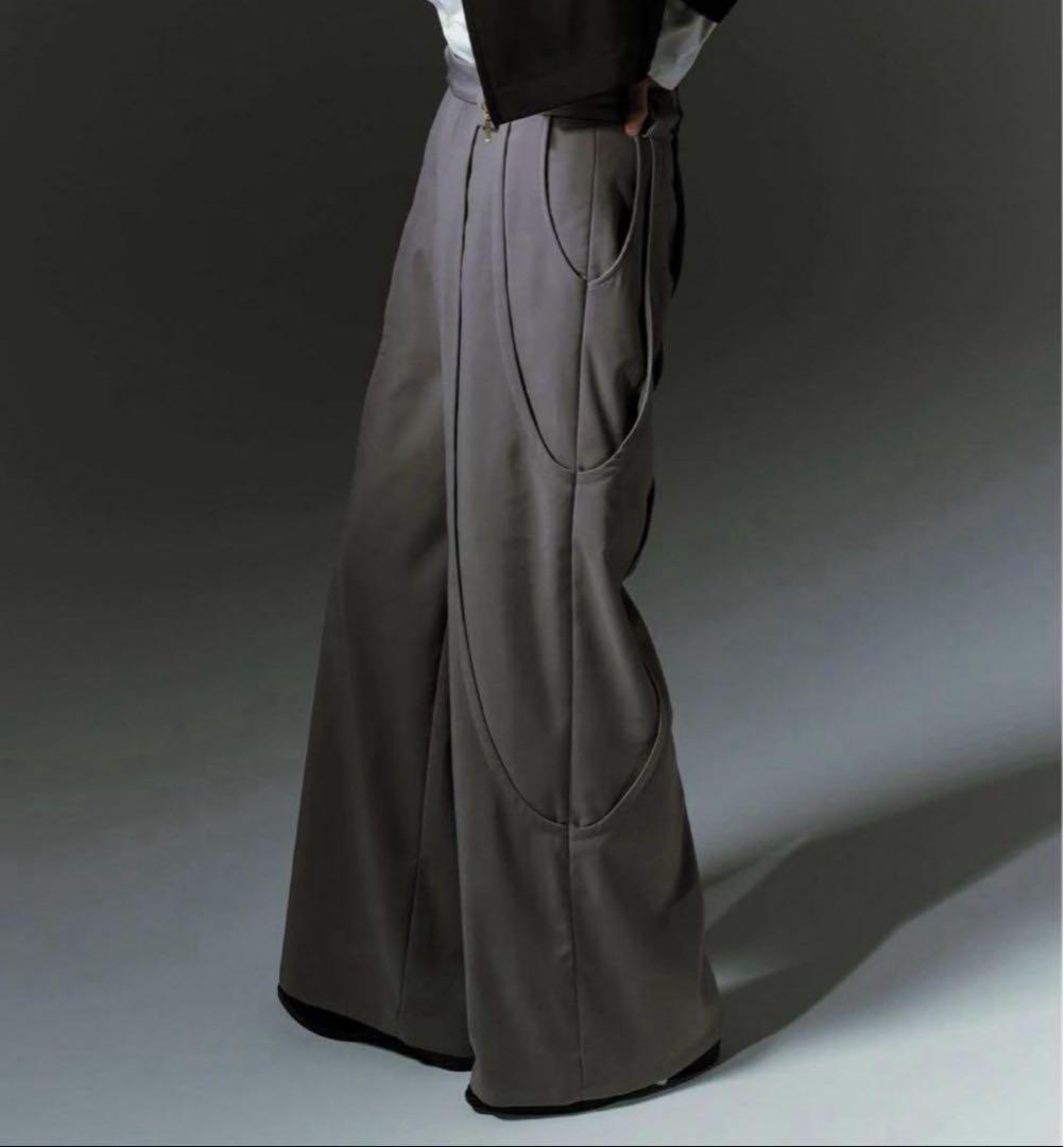 goat essence tuck wide pants グレー size2