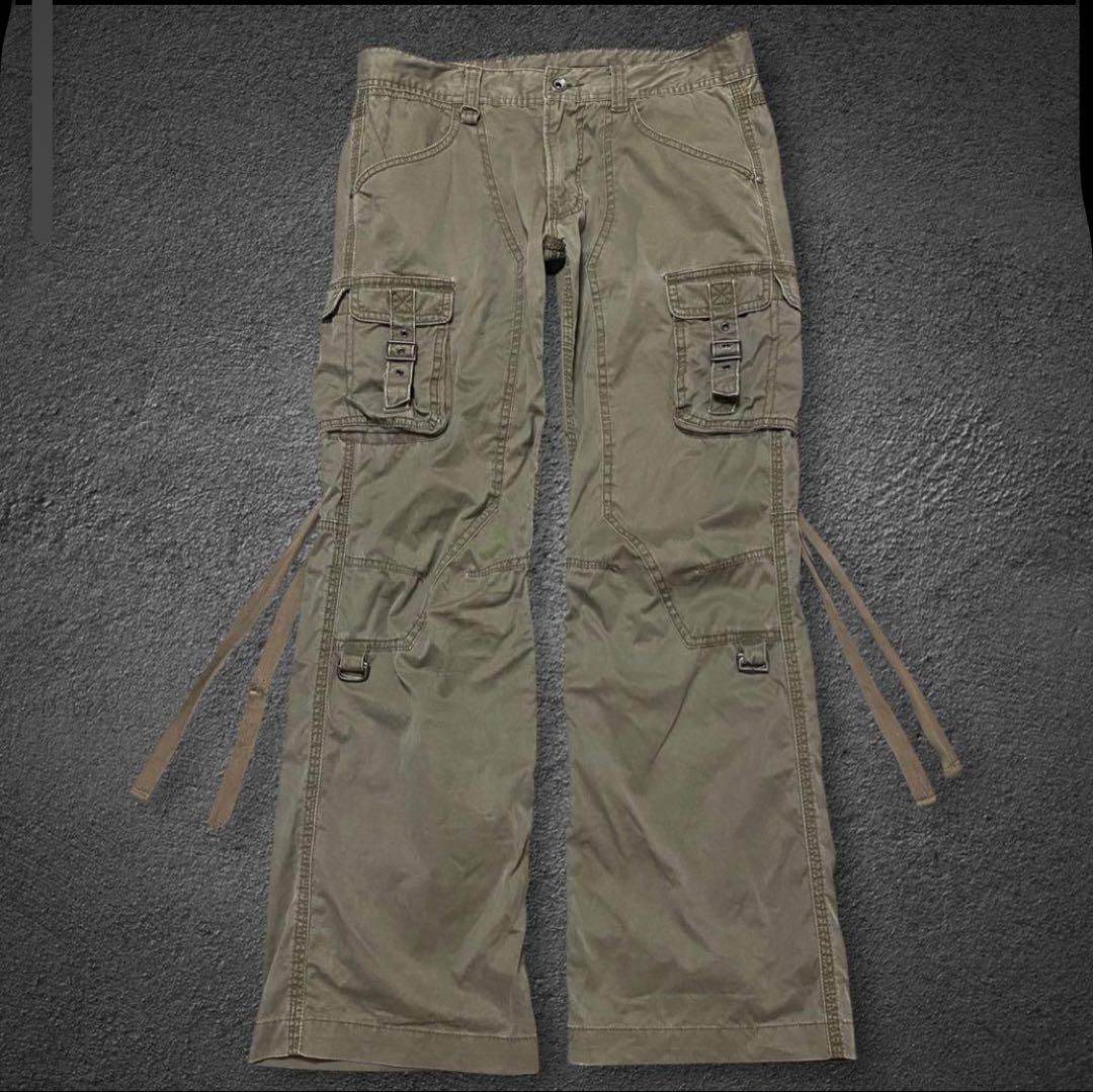 パンツ archive NICOLE bondage flare cargo pants