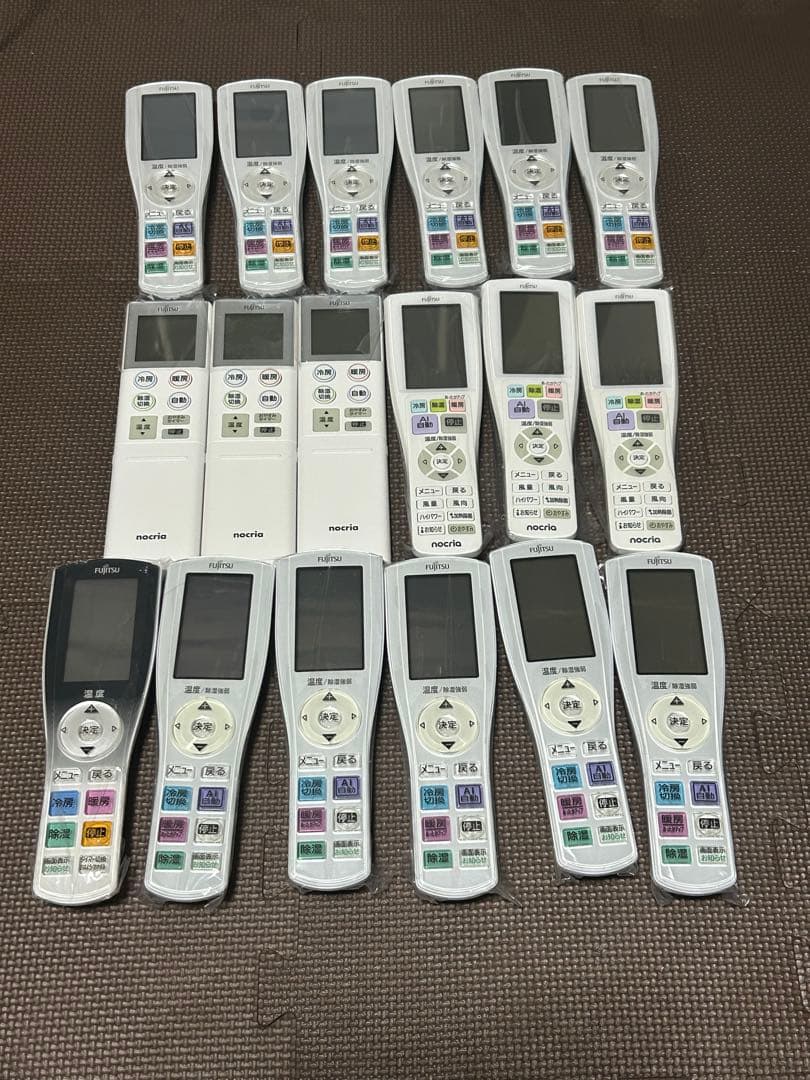 まとめ18個　新品未使用　エアコン用リモコン　富士通