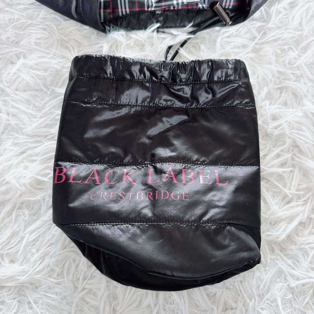 【BLACK LABEL CRESTBRIDGE】インナーダウン 黒 M 収納袋