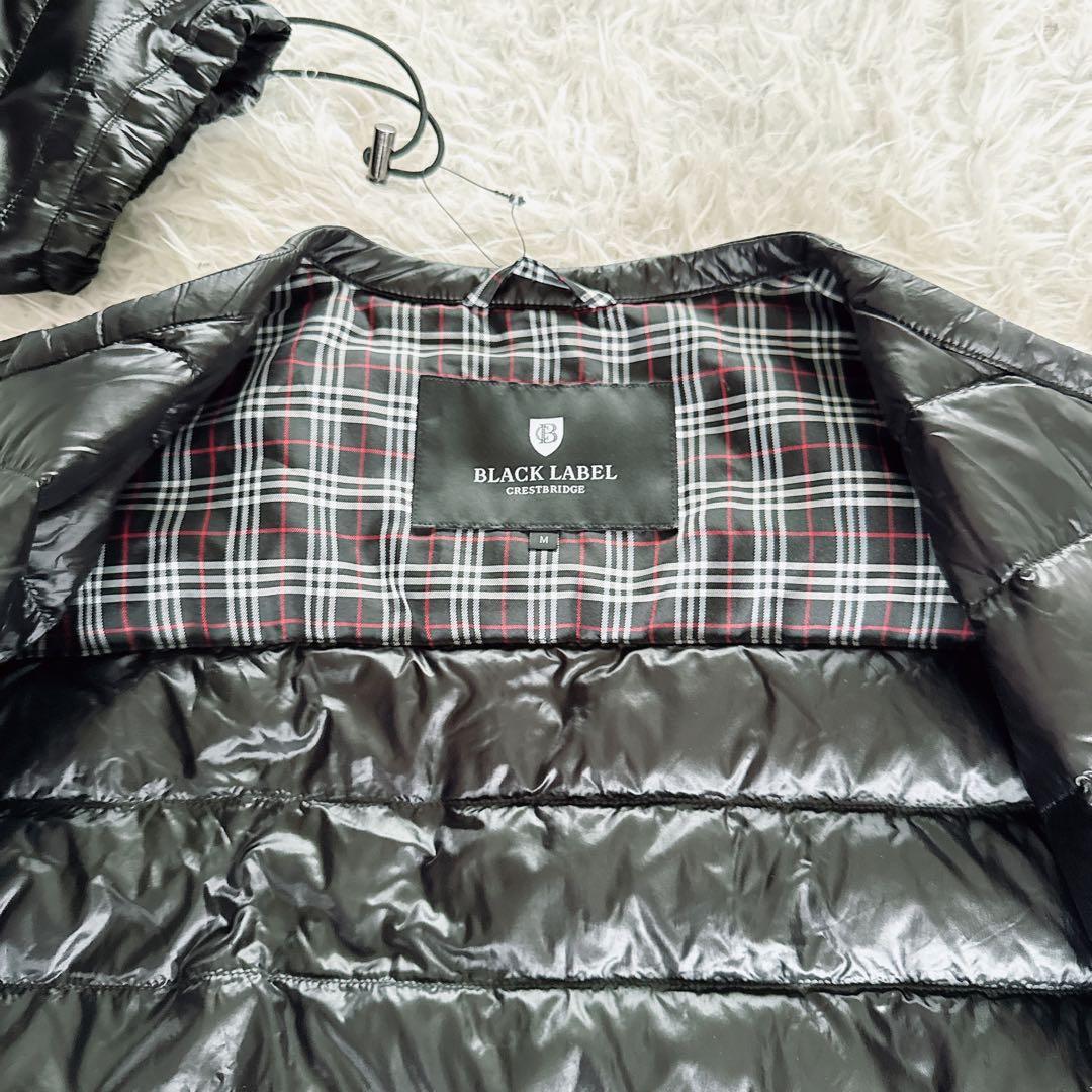 【BLACK LABEL CRESTBRIDGE】インナーダウン 黒 M 収納袋