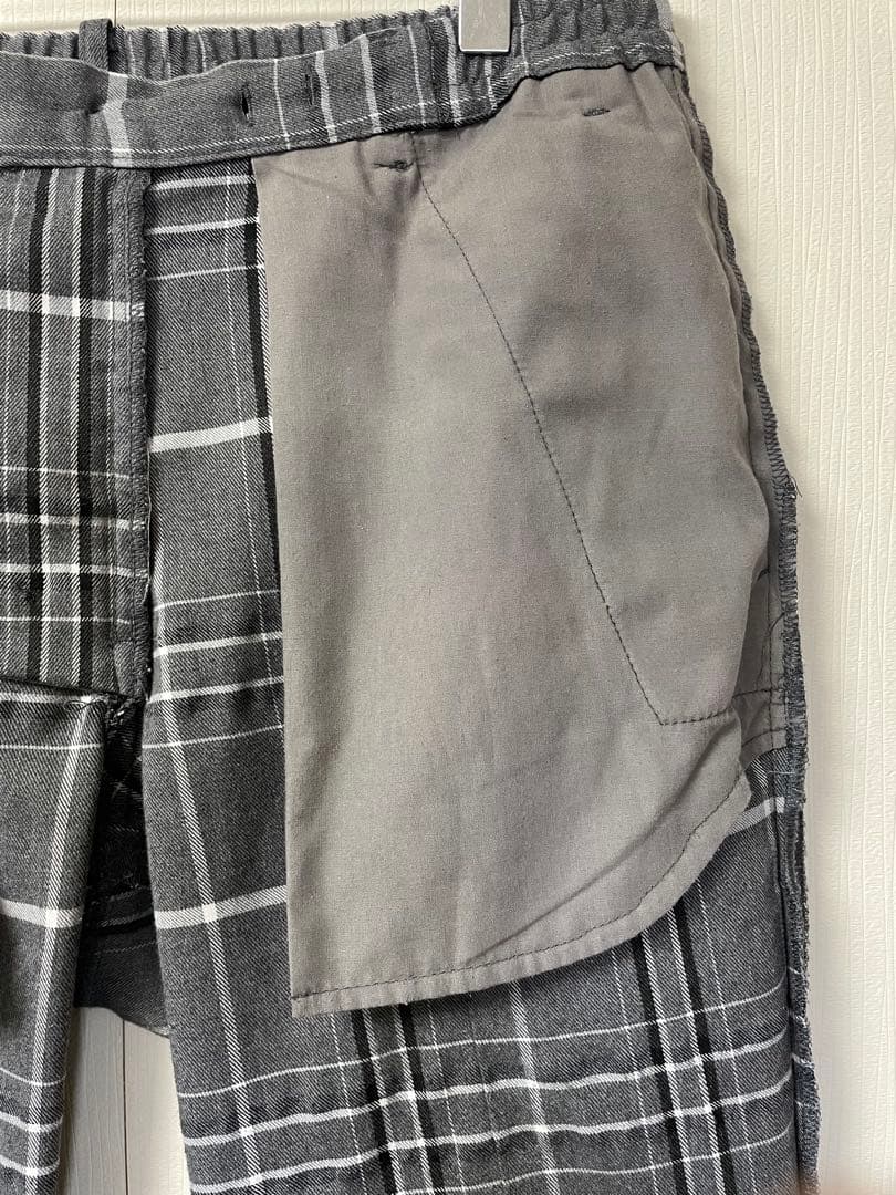 5351 pour les hommesデザインチェックパンツ shellac