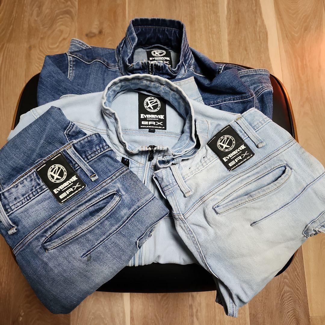 R、K様ご確認用イーブンリバー　ストレッチデニム 上下2着セット上LL下Lサイズ