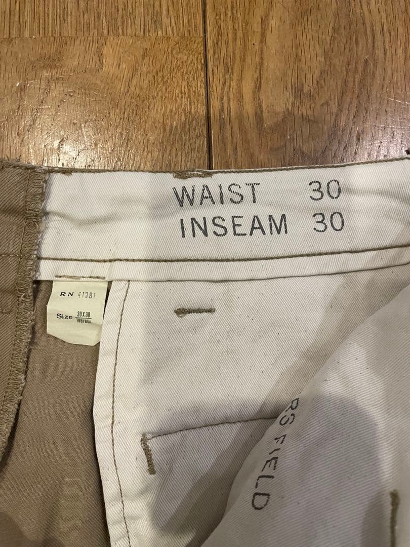 ダブルアールエル RRL オフィサーチノトラウザーズ チノパン