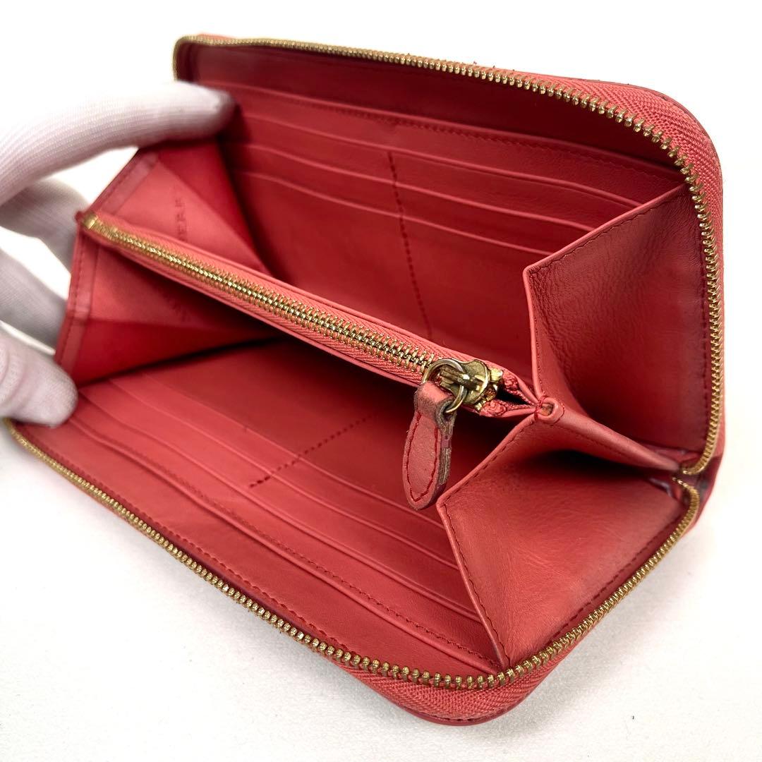 バーバリー　長財布　ノバチェック　本革　ラウンドファスナー　ロゴ　シャドーホース