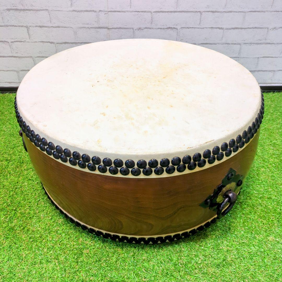 【良品】平太鼓 和太鼓　くり抜き胴　1尺7寸　特大