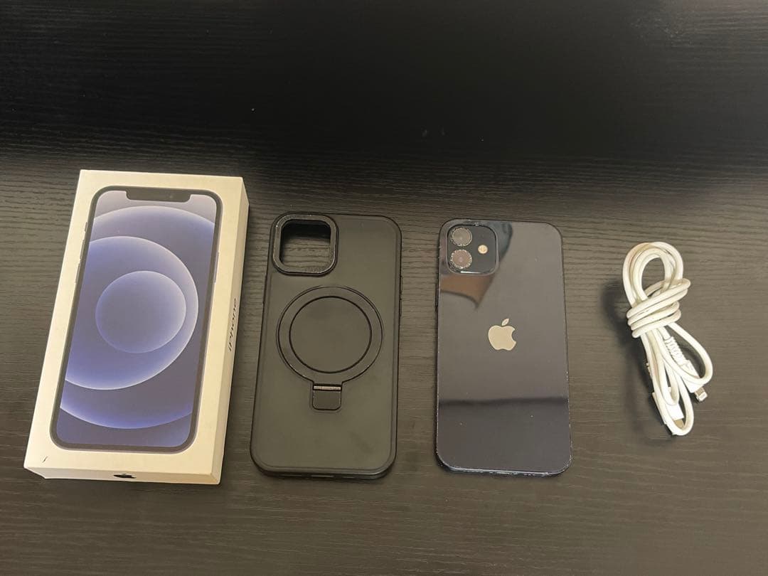 iphone12 128GB カバー、箱、充電器付き