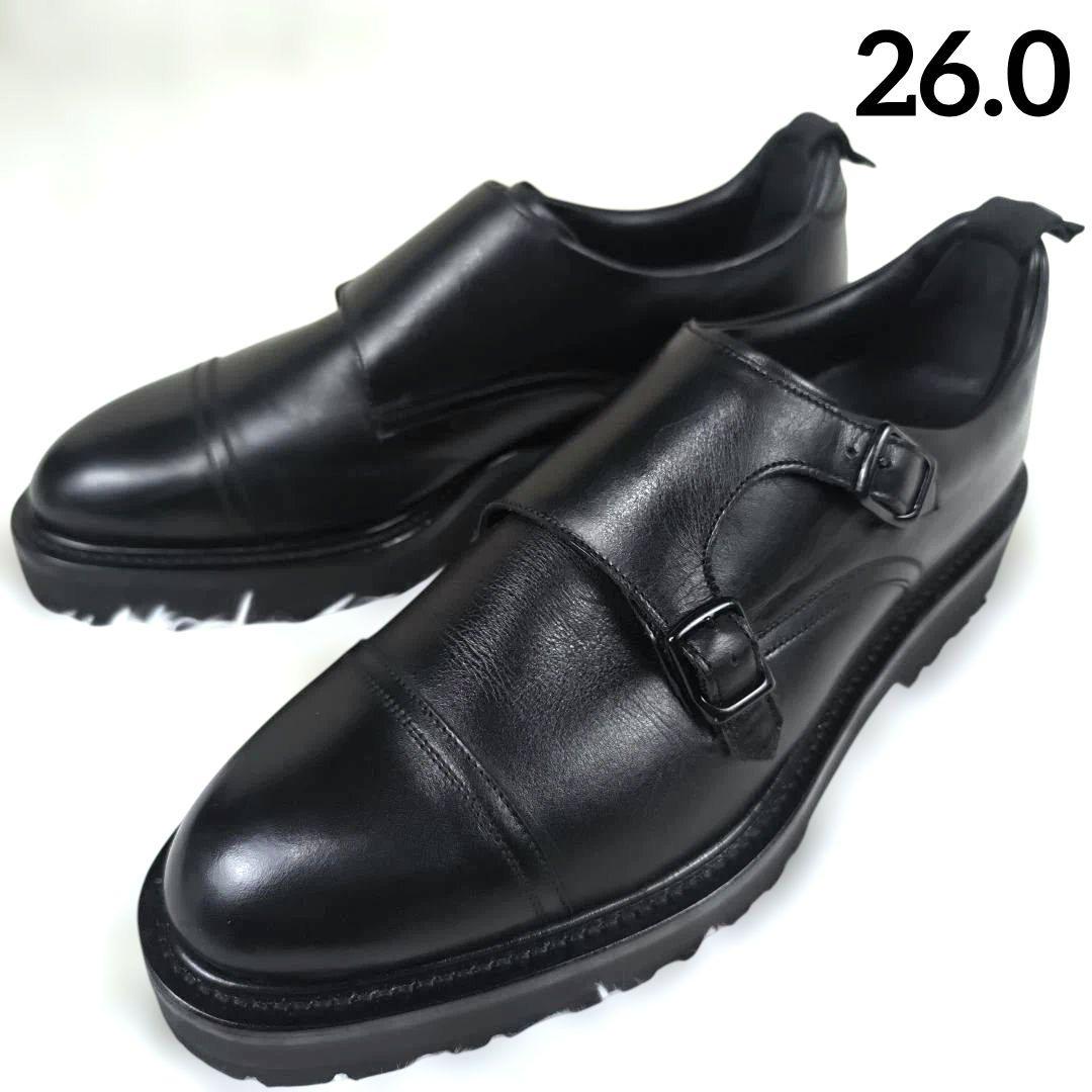 希少✨極美品 WH ベックオム別注 ドレスシューズ レザー ダブルモンク 黒