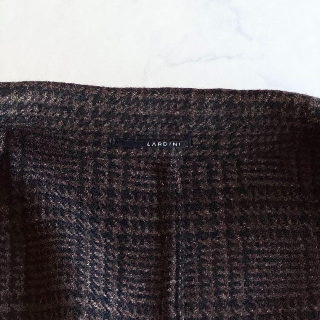 美品 近年 ラルディーニ テーラードジャケット アンコン ベルト ブートニエール