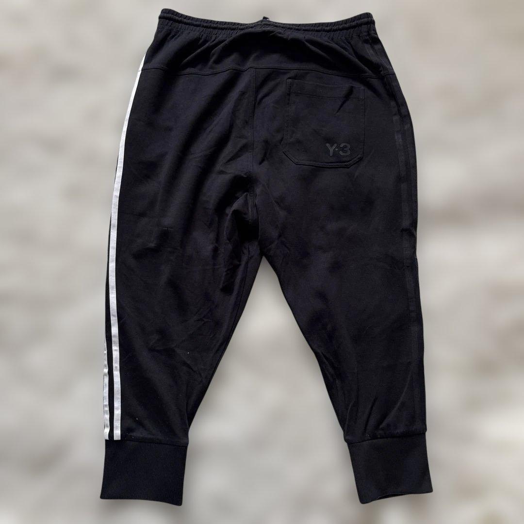 Y-3 黒 サルエルパンツ 黒　白　Y-3 スリーストライプスクレイジー
