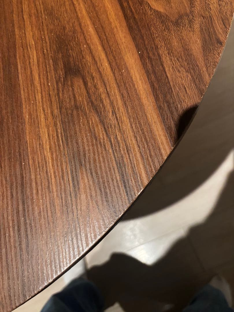 Probasto 丸テーブル ダイニングテーブル 幅80m×高さ73㎝　ブラウン