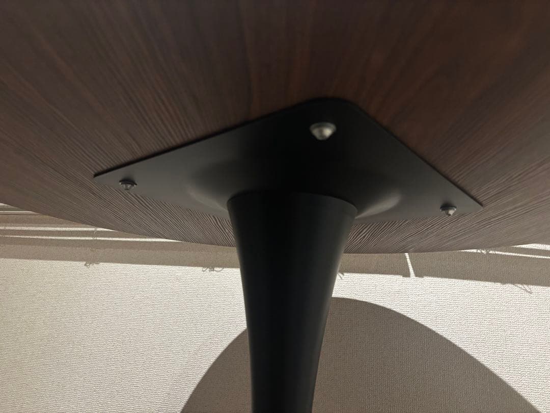 Probasto 丸テーブル ダイニングテーブル 幅80m×高さ73㎝　ブラウン