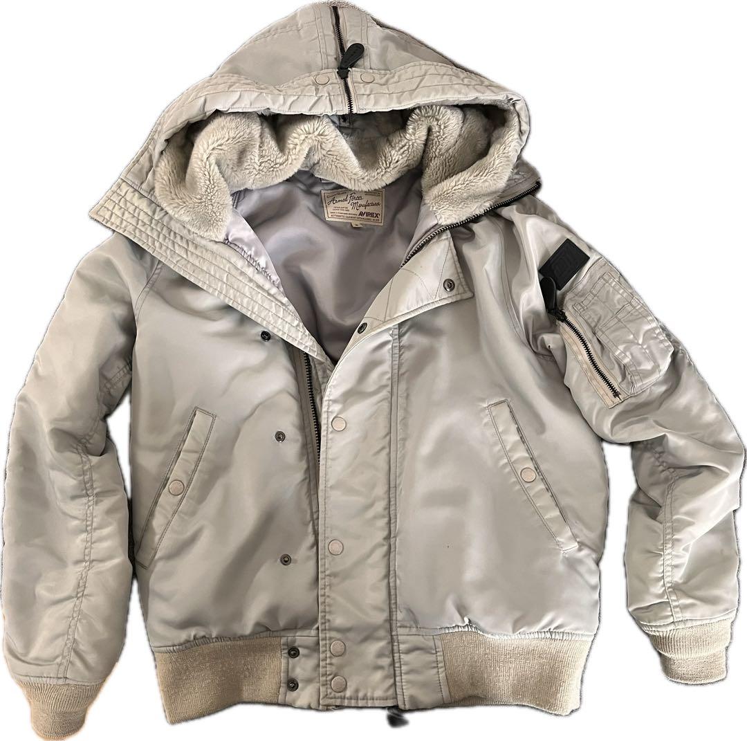 【入手困難】AVIREX N-2B フライトジャケット M シルバー